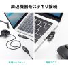 AD-USB37CAFBK / USB2.0 Type-C変換アダプタ（AtoC・540度回転）