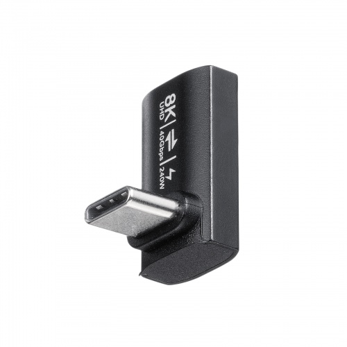 AD-USB38CCFL / Type-C変換アダプタ（CtoC・L字垂直・40Gbps・240W）