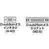 AD09-9M25F RS-232C変換アダプタ(D-sub9pinメスをD-sub25pinメスに変換) AD09-9M25F / RS-232C変換アダプタ(D-sub9pinメスをD-sub25pinメスに変換)