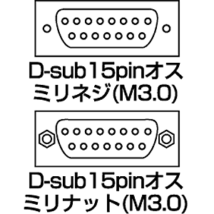 AD15S-MMK / ジェンダーチェンジャー(D-sub15pinオスオス)