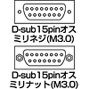 AD15S-MMK / ジェンダーチェンジャー(D-sub15pinオスオス)