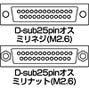 AD25S-MMK / ジェンダーチェンジャー(D-sub25pinオスオス)