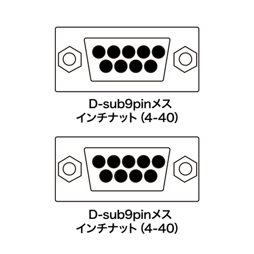 AD9S-FFK / ジェンダーチェンジャー(D-sub9pinコネクタメスメス)