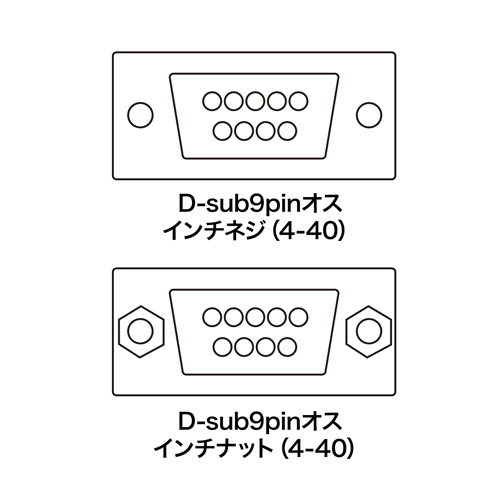 AD9S-MMK / ジェンダーチェンジャー(D-sub9pinコネクタオスオス)