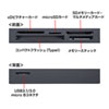 ADR-3ML50BK USB3.1 マルチカードリーダー(ブラック) ADR-3ML50BK / USB3.1 マルチカードリーダー(ブラック)