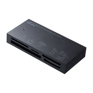 ADR-3ML50BK【USB3.1 マルチカードリーダー（ブラック）】メディア間で