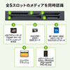 ADR-3ML50BK USB3.1 マルチカードリーダー(ブラック) ADR-3ML50BK / USB3.1 マルチカードリーダー(ブラック)