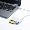 ADR-3ML50W USB3.1 マルチカードリーダー(ホワイト) ADR-3ML50W / USB3.1 マルチカードリーダー(ホワイト)