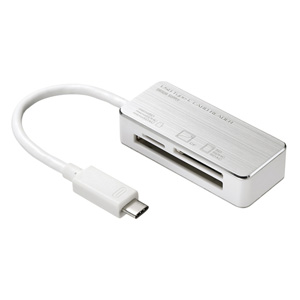 ADR-3TCML36S / USB TypeC カードリーダー(シルバー)
