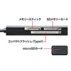 ADR-3TCML37BK USB TypeC カードリーダー(ブラック) ADR-3TCML37BK / USB TypeC カードリーダー(ブラック)