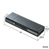 ADR-3TCMS7BKN Type-Cコンパクトカードリーダー(USB 1ポート付き) ADR-3TCMS7BKN / Type-Cコンパクトカードリーダー(USB 1ポート付き)
