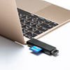 ADR-3TCMS7BK Type-Cコンパクトカードリーダー(USB 1ポート付き) ADR-3TCMS7BK / Type-Cコンパクトカードリーダー(USB 1ポート付き)