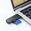 ADR-3TCMS9BK Type-C SD+microSDカードリーダー ADR-3TCMS9BK / Type-C SD+microSDカードリーダー