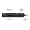 ADR-5TCMSD1BK USB 5Gbps Type-C カードリーダー ADR-5TCMSD1BK / USB 5Gbps Type-C カードリーダー