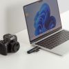 ADR-5TCMSD5BK / USB Type-C ＆ USB-A両対応 直挿しSD/microSDカードリーダー（USBポート付き）