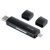 ADR-5TCMSD5BK / USB Type-C ＆ USB-A両対応 直挿しSD/microSDカードリーダー（USBポート付き）