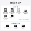 ADR-5TCMSD5BK / USB Type-C ＆ USB-A両対応 直挿しSD/microSDカードリーダー（USBポート付き）
