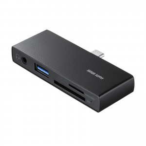 ADR-5TCSD2BK / USB 5Gbps Type-C カードリーダー（USB1ポート搭載）
