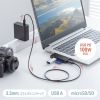 ADR-5TCSDP3BK / USB 5Gbps Type-C カードリーダー（USB 2ポート搭載）