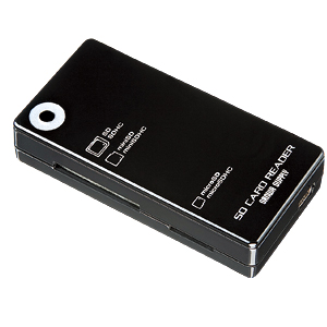 ADR-DMCU2MBK / USB2.0 デュアルバスカードリーダライタ（ブラック）