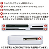 ADR-DMLT16BK / USB2.0 デュアルバスカードリーダライタ（ブラック）