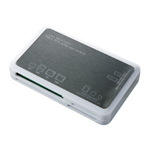 ADR-DMLT16SV / USB2.0 デュアルバスカードリーダライタ(シルバー)