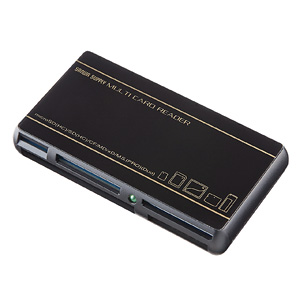 ADR-DMLT27BK / USB2.0 デュアルバスカードリーダライタ(ブラック)