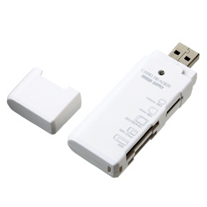 ADR-DMLTMW / USB2.0 マルチカードリーダライタ（ホワイト）