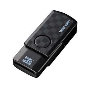 ADR-MCU2SWBK / microSDカードリーダー（ブラック）