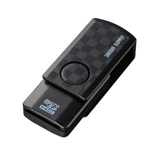 ADR-MCU2SWBK / microSDカードリーダー（ブラック）
