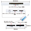 ADR-ML10BL USB2.0 カードリーダー(ブルー) ADR-ML10BL / USB2.0 カードリーダー(ブルー)