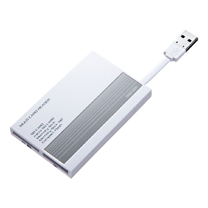 ADR-ML10GY / USB2.0 カードリーダー(グレー)