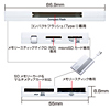 ADR-ML10GY / USB2.0 カードリーダー（グレー）