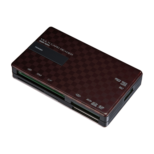 ADR-ML111BR / USB2.0 カードリーダー（ブラウン）