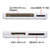 ADR-ML1W USB2.0 カードリーダー(ホワイト) ADR-ML1W / USB2.0 カードリーダー(ホワイト)