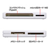 ADR-ML1W / USB2.0 カードリーダー（ホワイト）