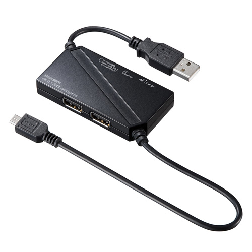 ADR-ML20CBK / USB2.0充電機能付きカードリーダー（ブラック）