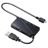 ADR-ML20CBK USB2.0充電機能付きカードリーダー(ブラック) ADR-ML20CBK / USB2.0充電機能付きカードリーダー(ブラック)