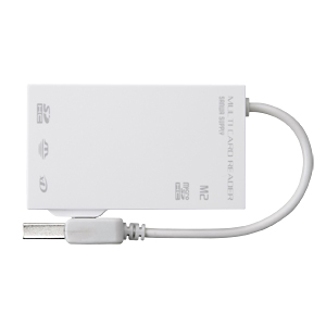 ADR-ML7W / USB2.0 カードリーダー（ホワイト）