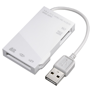 ADR-ML7W / USB2.0 カードリーダー(ホワイト)