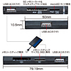 ADR-ML8HBL / USB2.0HUB付きカードリーダー（ブルー）