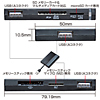 ADR-ML8HGY / USB2.0HUB付きカードリーダー（グレー）