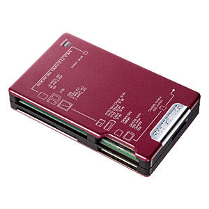 ADR-MLT111R / USB2.0 マルチカードリーダライタ（レッド）
