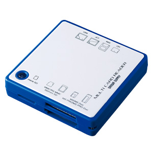 ADR-MLT15BL / USB2.0 マルチカードリーダライタ（ブルー）