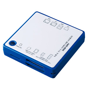 ADR-MLT15BL / USB2.0 マルチカードリーダライタ(ブルー)