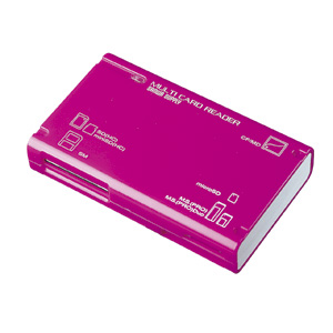 ADR-MLT25P / USB2.0 マルチカードリーダライタ(ピンク)