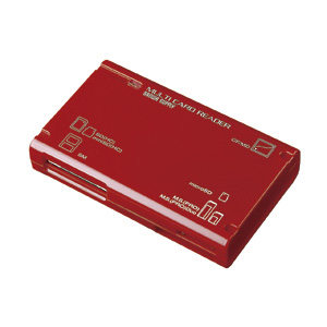 ADR-MLT25R / USB2.0 マルチカードリーダライタ(レッド)