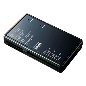ADR-MLTKNBK / USB2.0 マルチカードリーダライタ（ブラック）