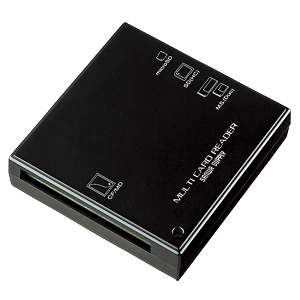 ADR-MLTNBK / USB2.0 マルチカードリーダライタ(ブラック)