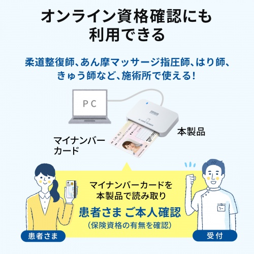 ADR-MNICU4 / 接触型ICカードリーダライタ（確定申告・マイナンバーカード対応）